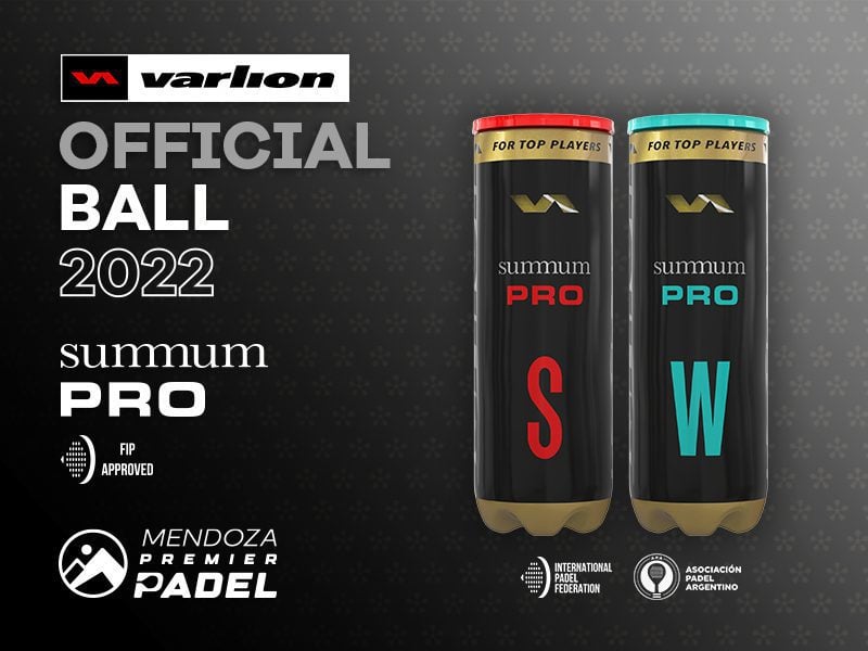 Summum Pro Winter, las bolas oficiales con las que se jugará Mendoza Premier Padel.